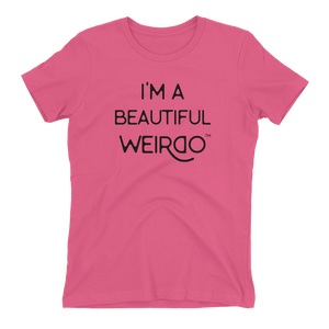 I'M A BEAUTIFUL WEIRDO Women's Boyfriend T-Shirt