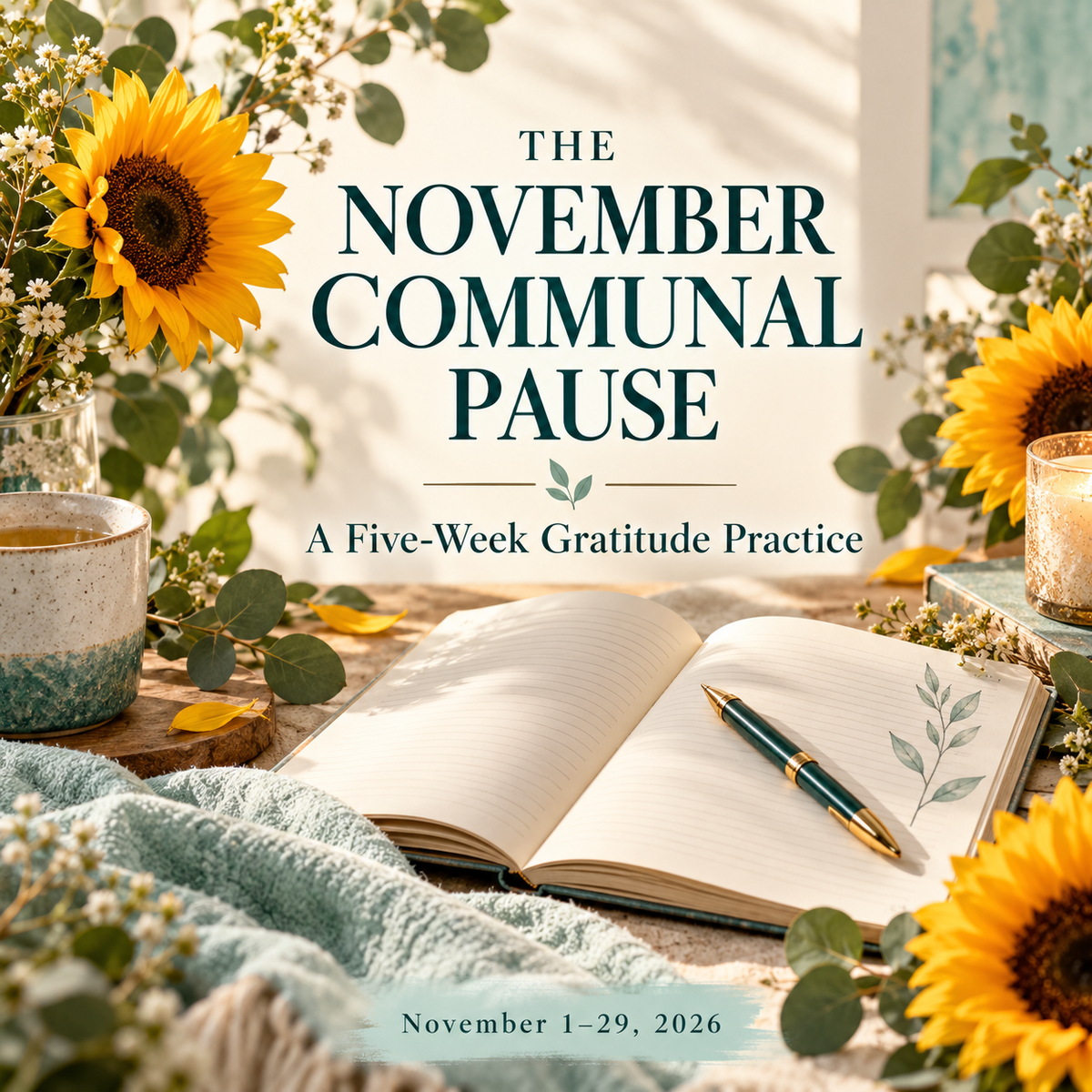 The November Communal Pause: A Five-Week Gratitude Practice